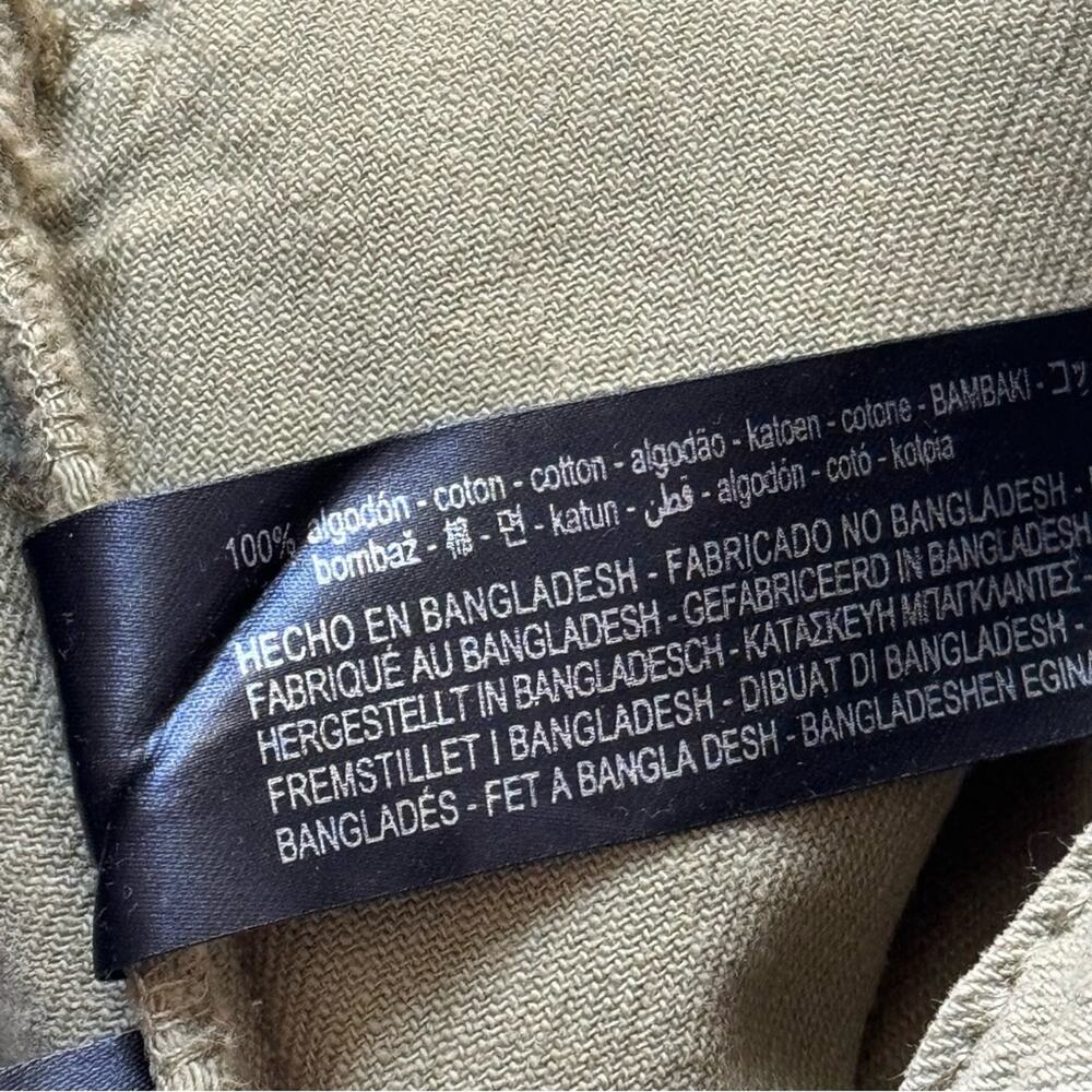 Zara Khaki Olive Green Mid Rise Straight Leg Slouchy Transformable Cargo Pants 2 - Picture 12 of 13